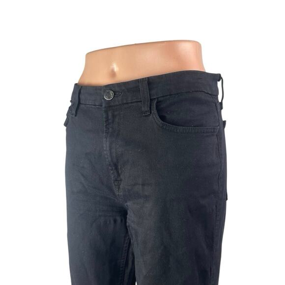 Jen7 7 For All Mankind Black High Waisted Slim Skinny Y2k Denim Jeans Size 10 - Picture 3 of 6
